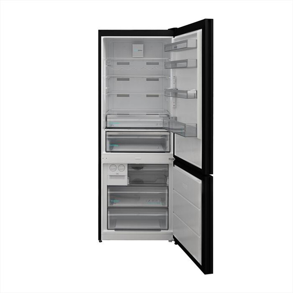 "SHARP - Frigorifero combinato SJ-BA34IMBGE Classe E 481 lt-Vetro Nero"