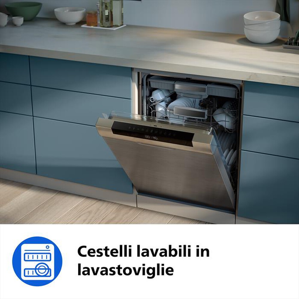 Immagine del prodotto PHILIPS - Friggitrice AIRFRYER SERIE 4000 DA 10L NA462/70-Nero/Rame