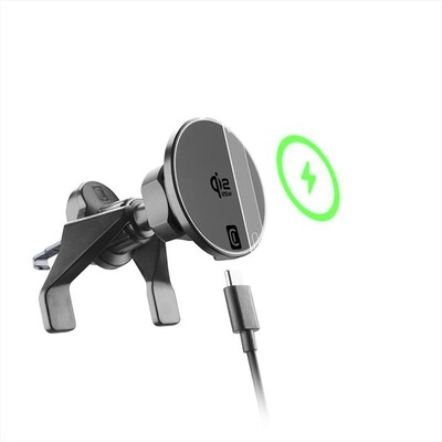 CELLULARLINE - Supporto auto con ricarica MAG HOLDER QI2 25W-Nero
