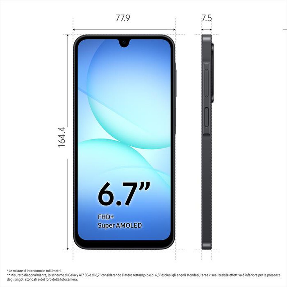 Immagine del prodotto SAMSUNG - Smartphone GALAXY A17 5G-Black
