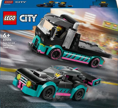LEGO - CITY Auto da corsa e trasportatore 60406