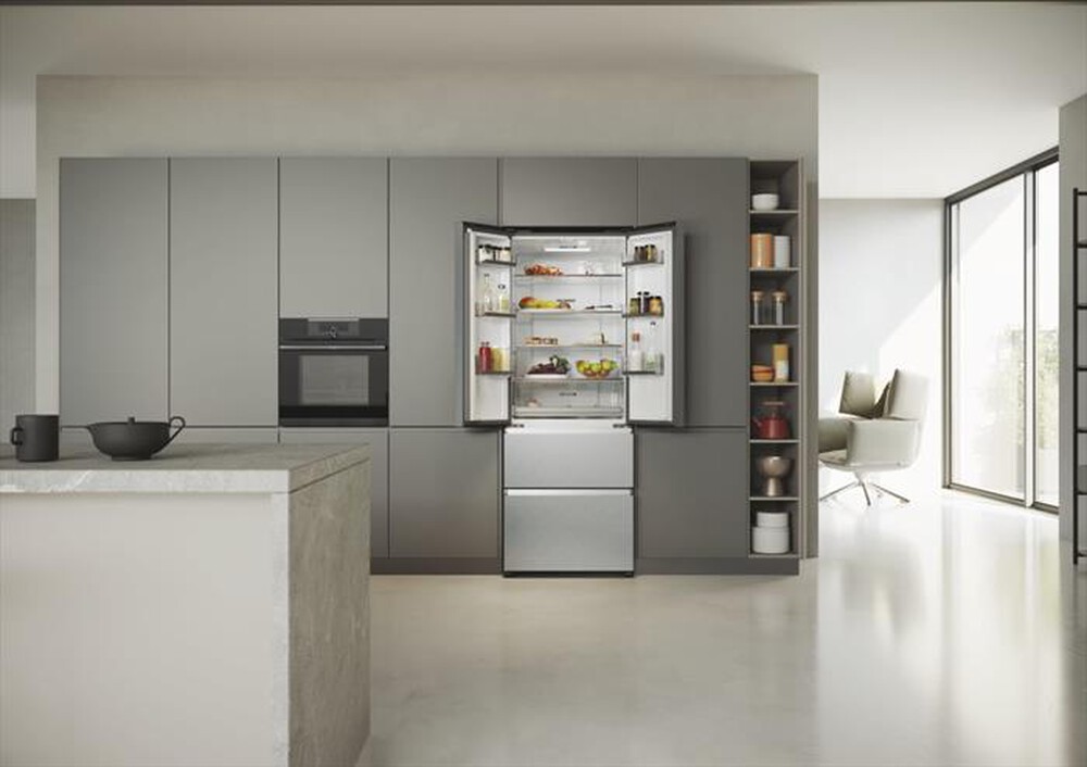 "HAIER - Frigorifero side by side HFR5719ENMG Classe E-Argento"