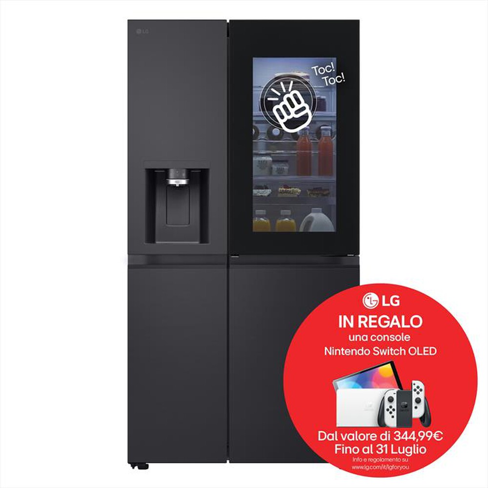 Immagine del prodotto LG - Frigorifero side by side GSXE91EVAD Classe D 628L-Black