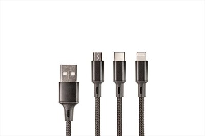 TUCANO - MULTI USB 3-IN-1 CHARGING CABLE-Nero