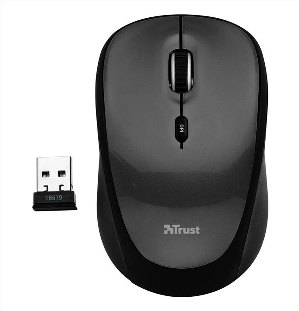 "TRUST - Yvi Wireless Mini Mouse-Black"