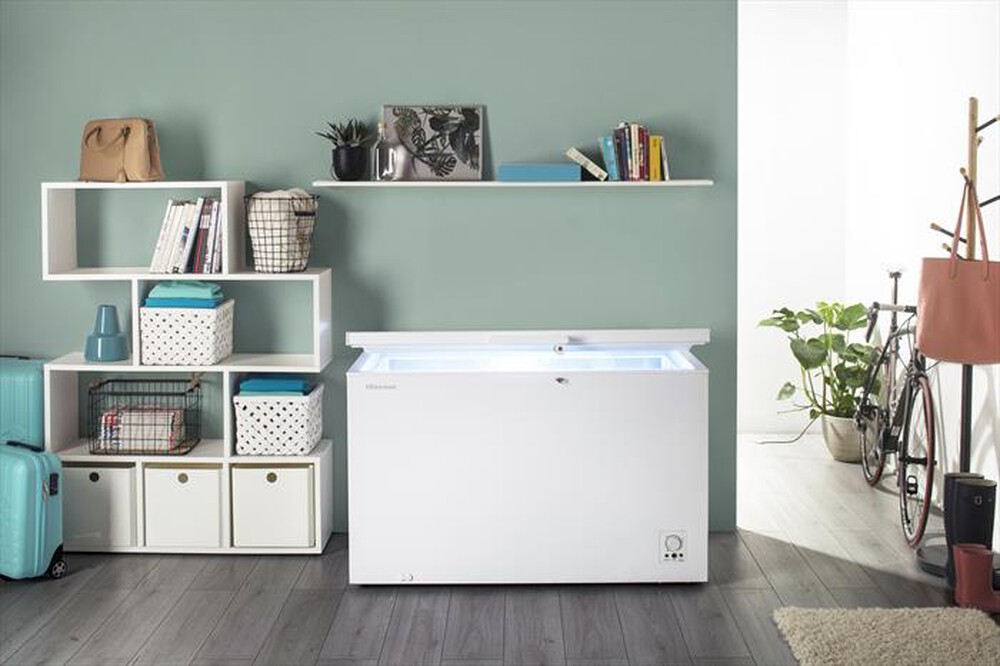 "HISENSE - Congelatore orizzontale FC499D4AW1 Classe F 385 lt-Bianco"