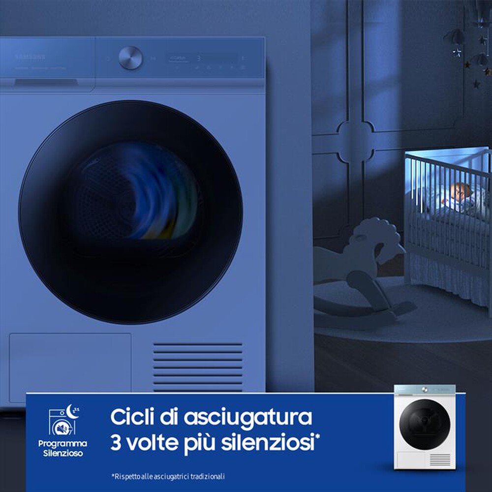 "SAMSUNG - Asciugatrice DV90BB9445GMS3 9 Kg Classe A+++-bianco"