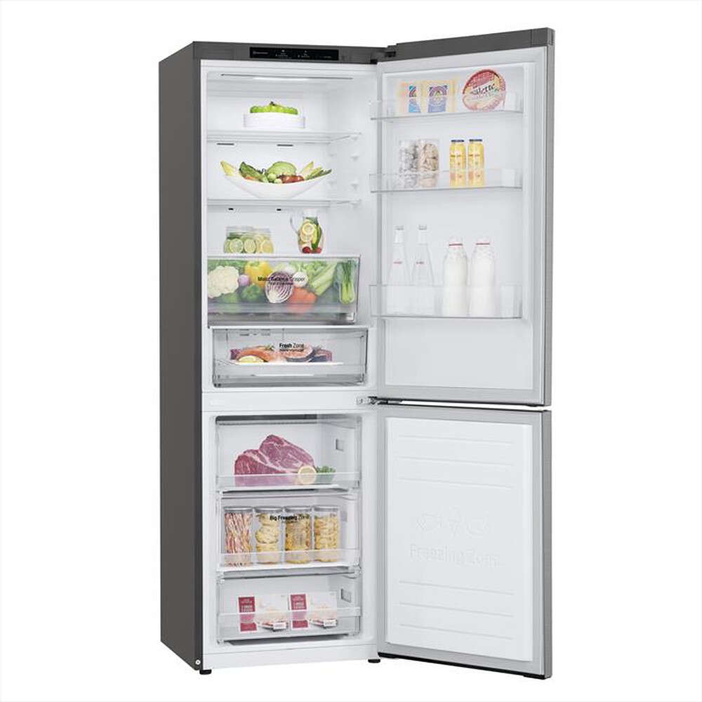 "LG - Frigorifero combinato GBB61PZJMN Classe E 341 lt-Argento"