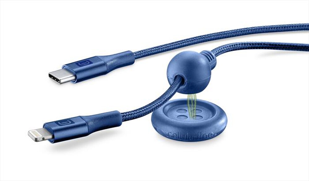Immagine del prodotto CELLULARLINE - USBDATABUTC2LMFI1B Cavo Dati USB-C to Lightning--Blu