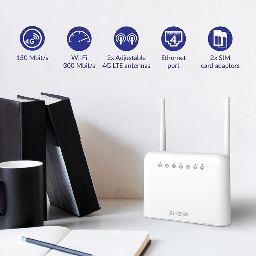 "STRONG - Router 4GROUTER350-bianco"
