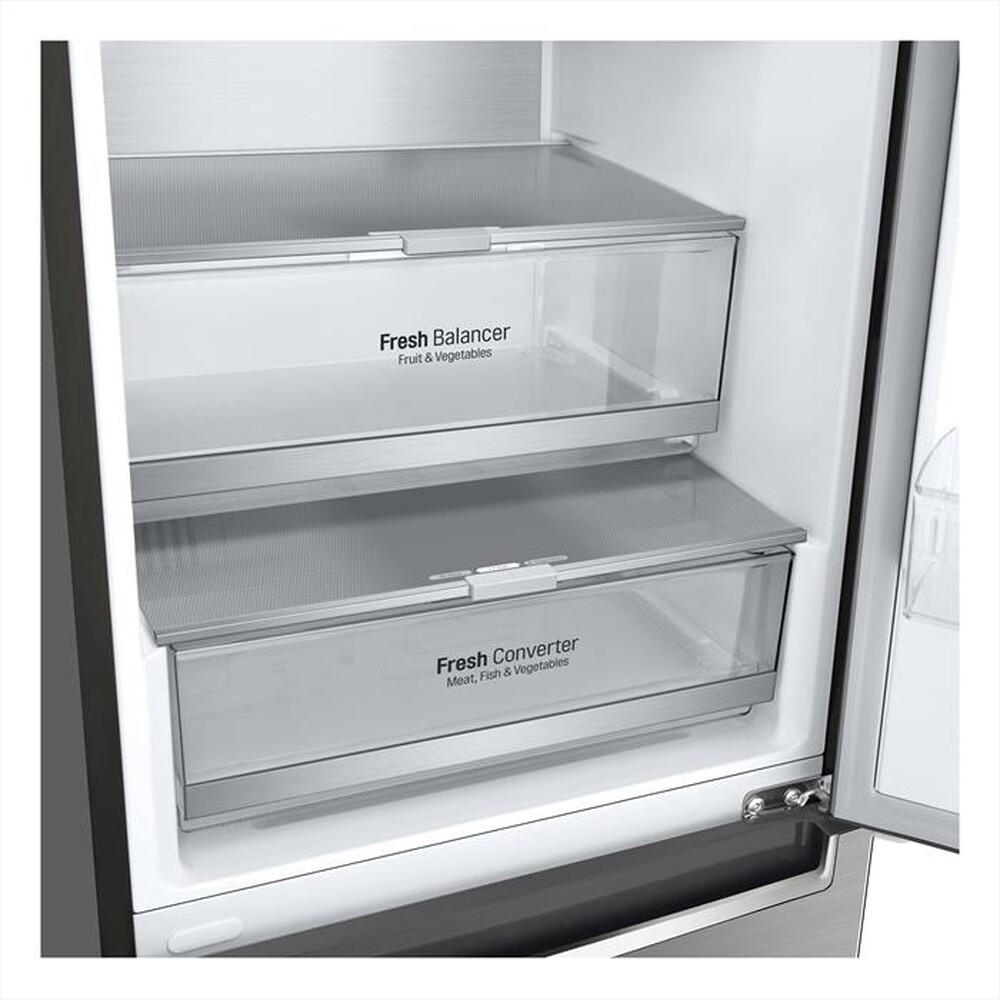 "LG - Frigorifero combinato GBB72PZVGN Classe D 419lt-Metallico"