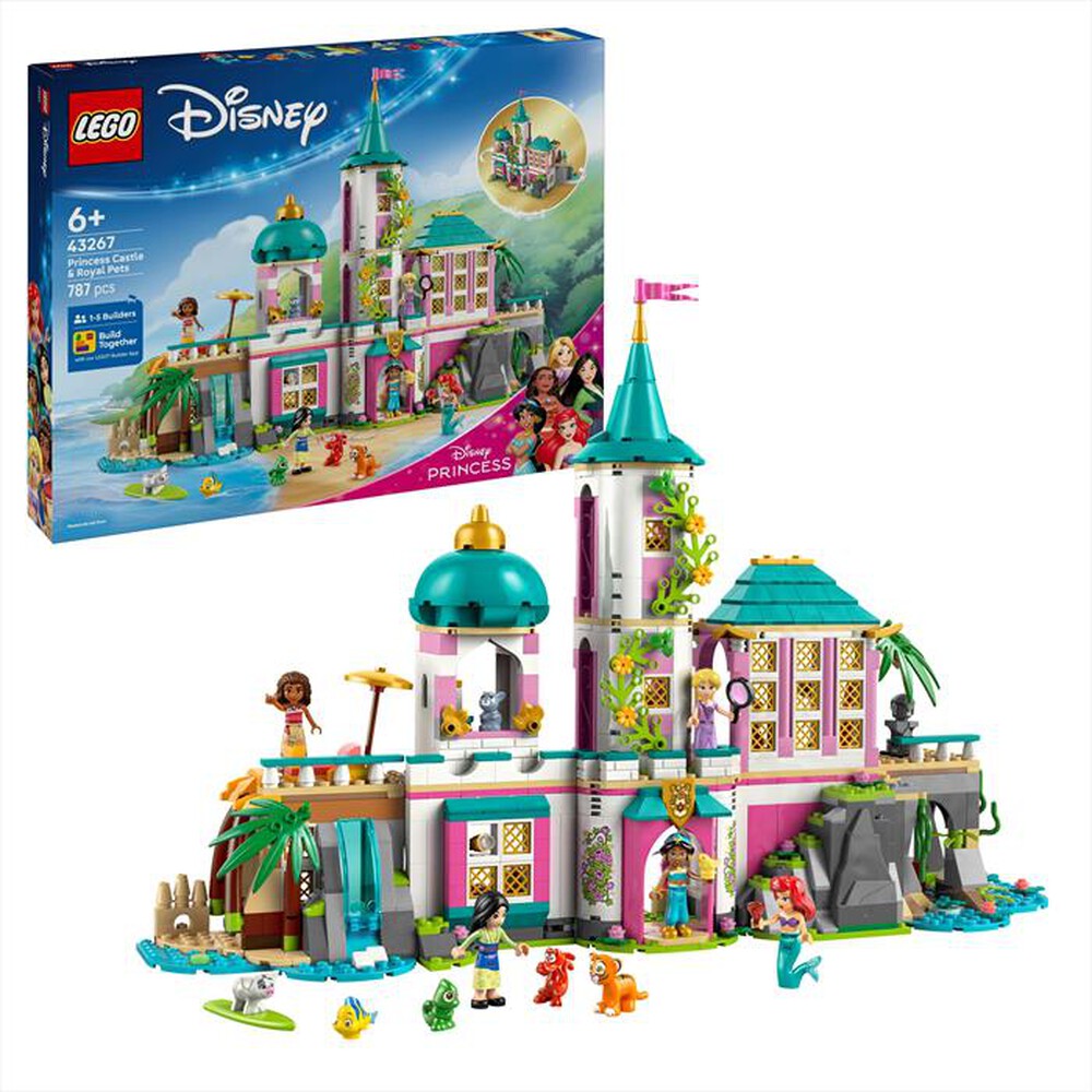 "LEGO - CASTELLO DELLA PRINCIPESSA E ANIMALI REALI-,"