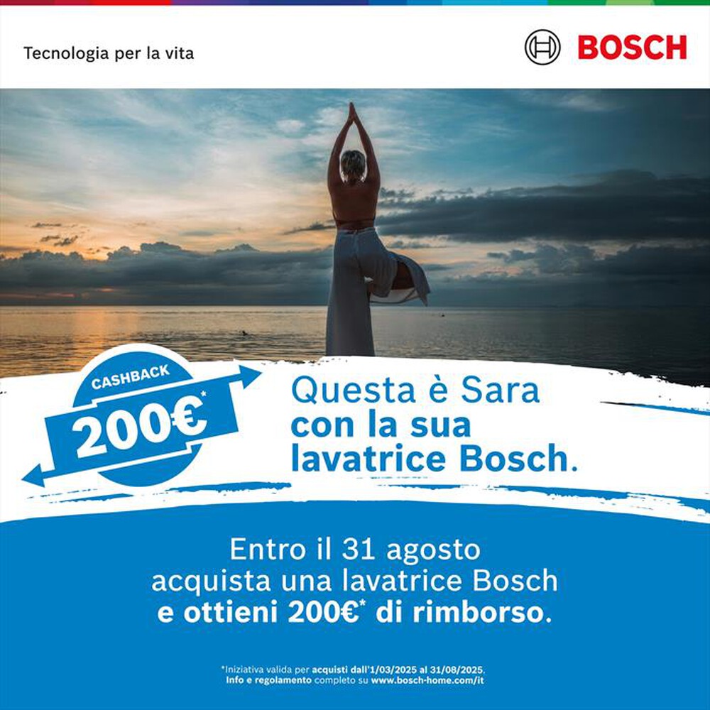 "BOSCH - Lavatrice WGB24400IT 9 Kg Classe A-Bianco"