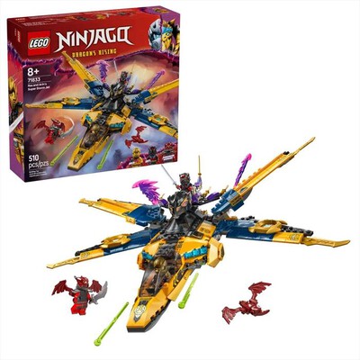 LEGO - NINJAGO Jet Super Storm di Ras e Arin - 71833-Multicolore