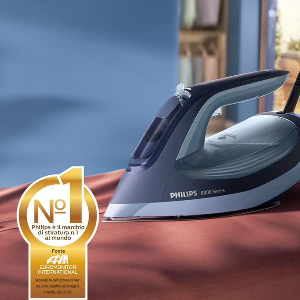 Immagine del prodotto PHILIPS - Ferro da stiro a vapore SERIE 6000 DST6120/20-Blu