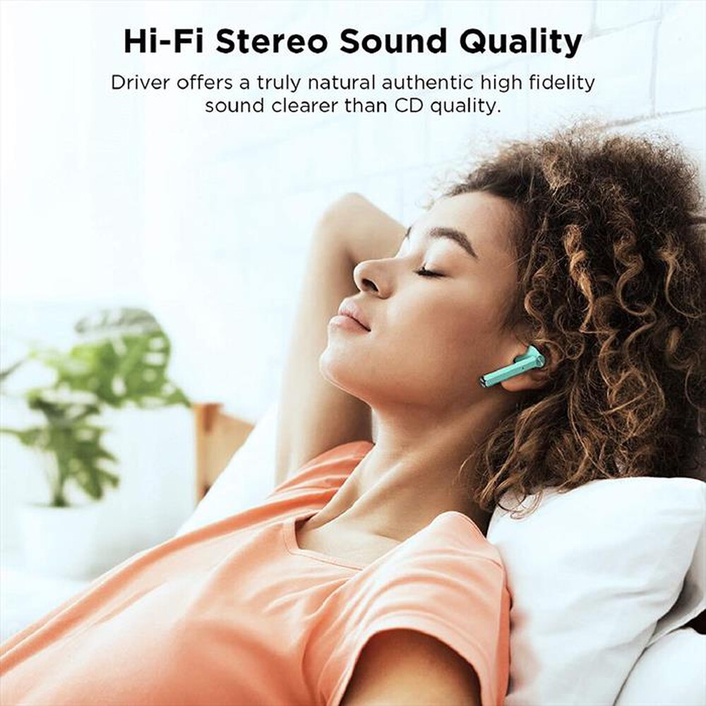 "LENOVO - HT30 AURICOLARI BLUETOOTH RICARICA WIRELESS-VERDE"
