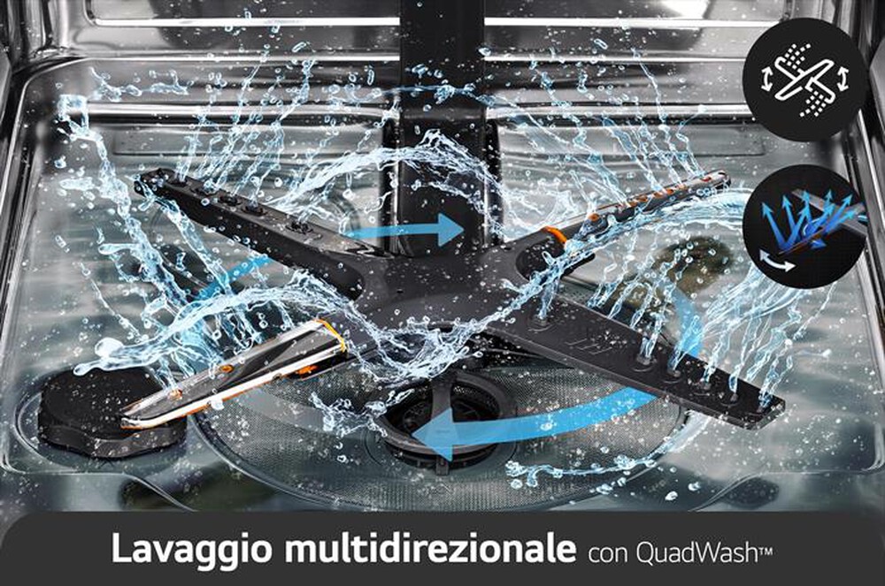 Immagine del prodotto LG - Lavastoviglie DB597TXS  Classe A-20% 14coperti-Noble Steel