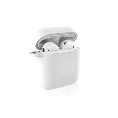 CELLY - CUSTODIA PER CHARGING BOX DELLE AIRPODS-Bianco/Silicone