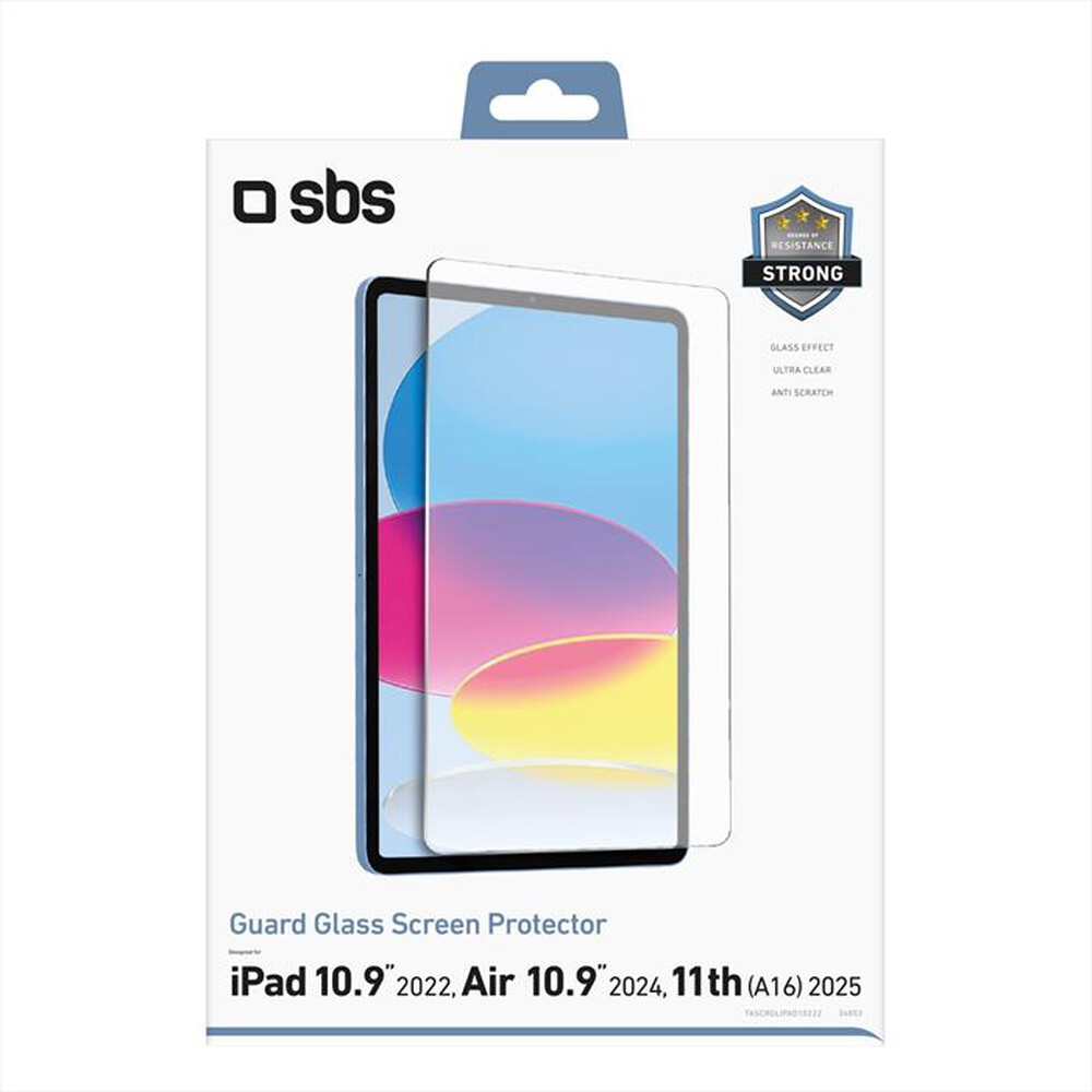 Immagine del prodotto SBS - Screen protector TASCRGLIPAD10222-Trasparente