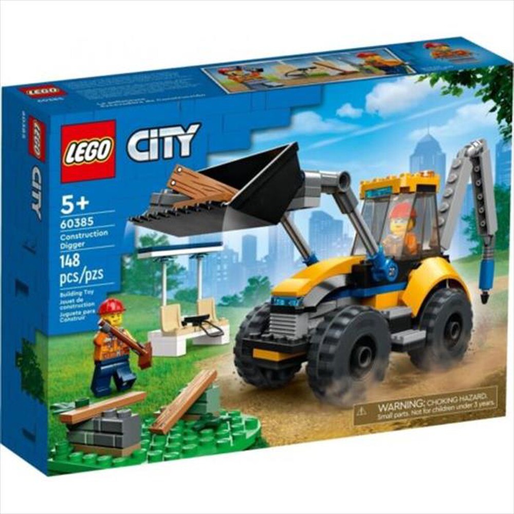 "LEGO - CITY SCAVATRICE PER COSTRUZIONI - 60385-Multicolore"