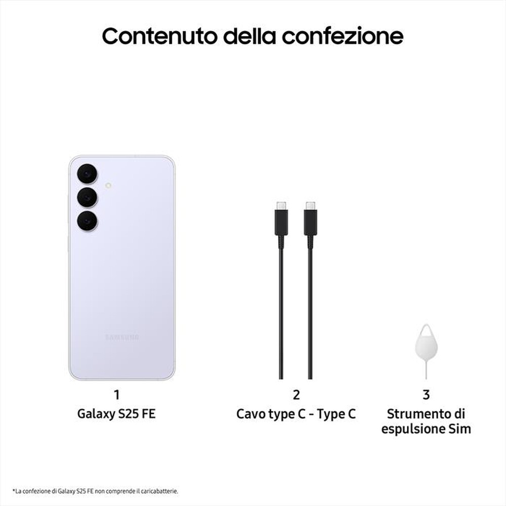 Immagine del prodotto SAMSUNG - Galaxy S25 FE 8+256GB-Icy Blue
