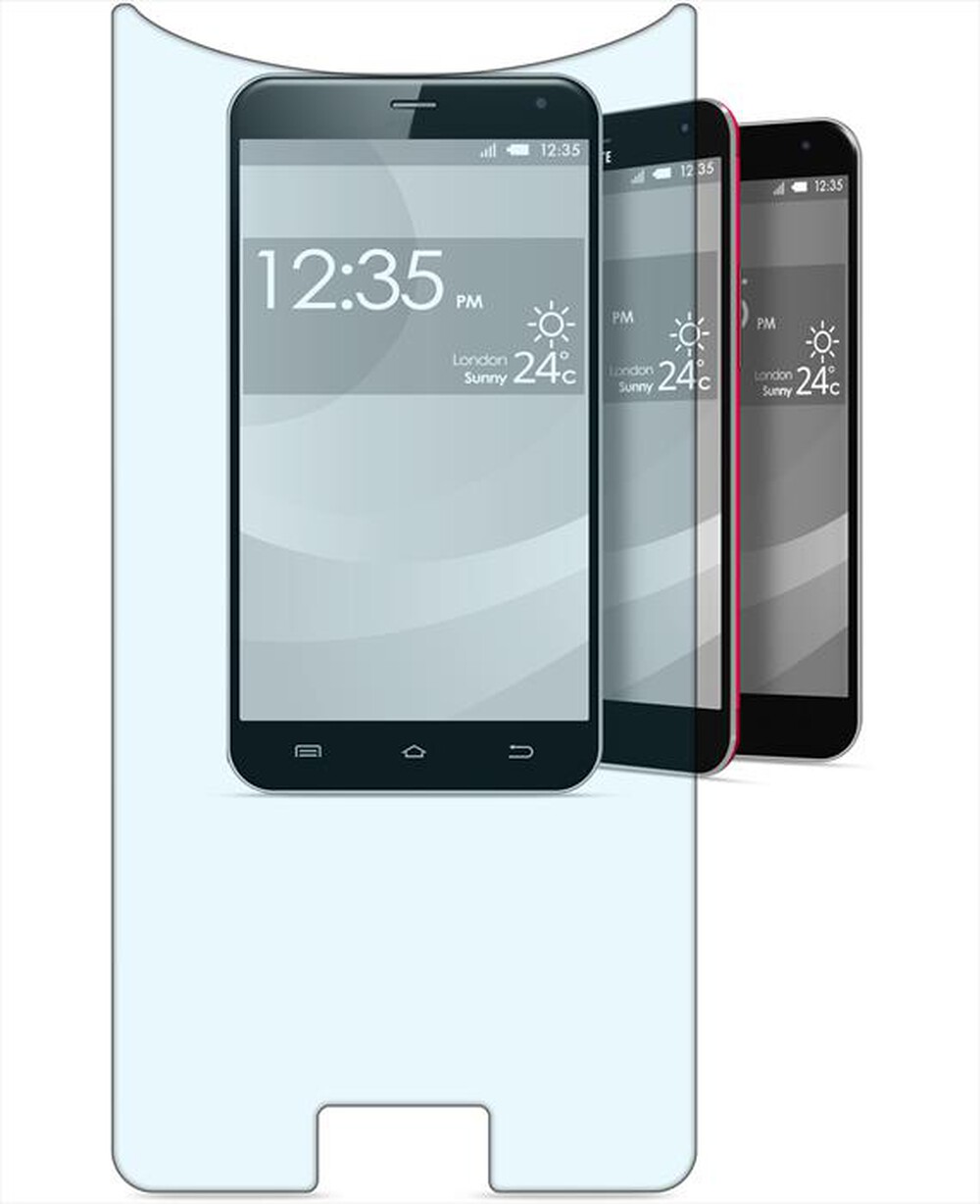 "CELLULARLINE - TEMPGLASBUNI55 Second Glass Uni taglia 5.5\"-Trasparente"