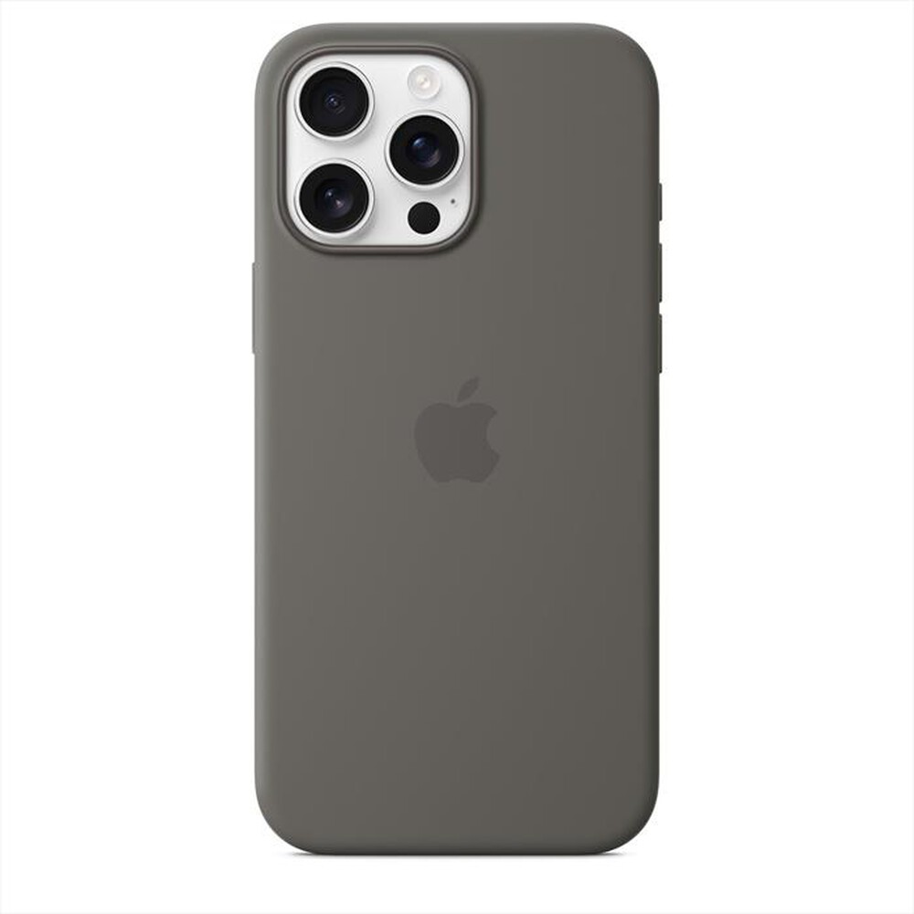 "APPLE - Custodia MagSafe in silicone per iPhone 16 Pro Max-Grigio Pietra"
