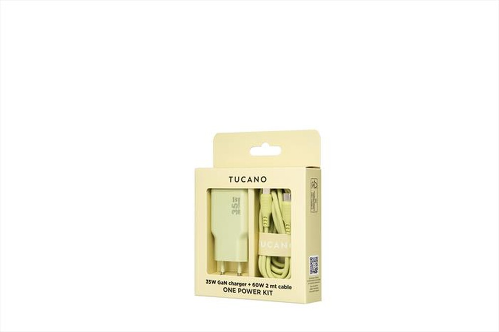 Immagine del prodotto TUCANO - Kit caricabatterie GaN/cavo USB-C ONE POWER-GIALLO