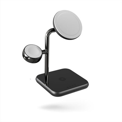ZENS - 4-IN-1 MAGSAFE + WATCH WIRELESS CHARGING STATION-Black - Nero