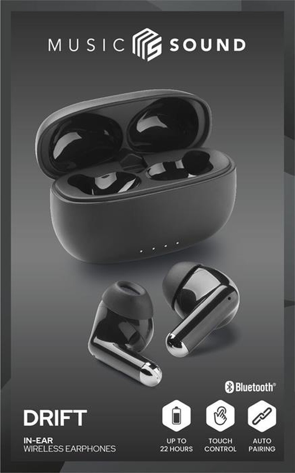 Immagine del prodotto MUSIC SOUND - Auricolare Bluetooth in-ear DRIFT-Nero