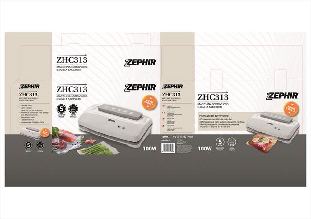 "ZEPHIR - ZHC313-Bianco/Grigio"