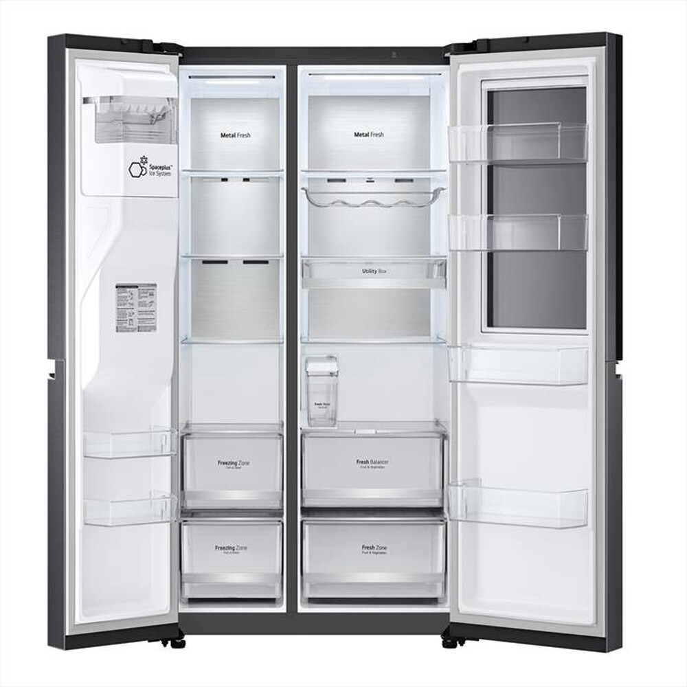 "LG - Frigorifero side by side GSXV91MCAE Classe E-Black"