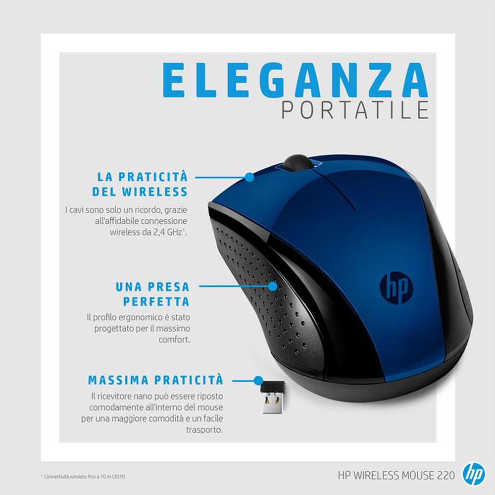 Immagine del prodotto HP - WIRELESS MOUSE 220-Blue