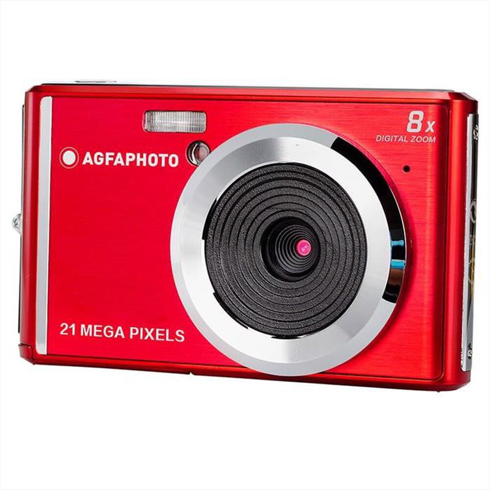 "AGFA - Fotocamera compatta KF520R-Rosso"