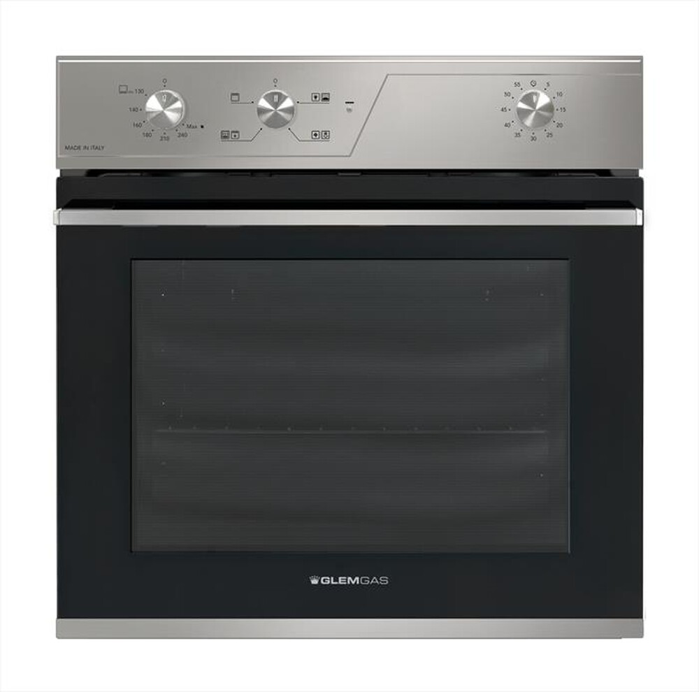 "GLEM GAS - Forno incasso elettrico e gas GFRV21IX-S2 Classe A-Acciaio Satinato"