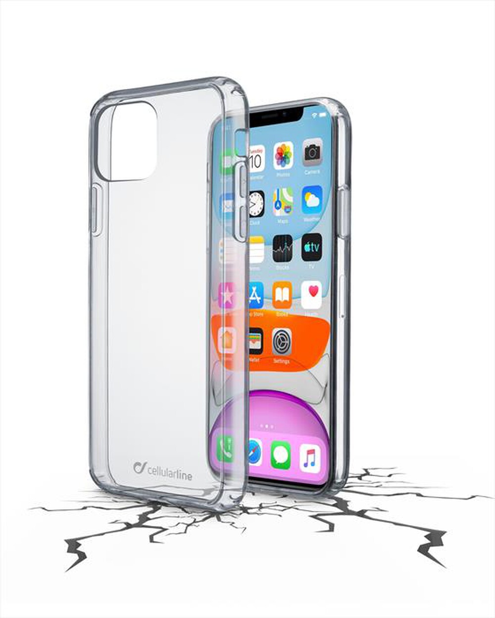 "CELLULARLINE - CLEARDUOIPHXR2T-Trasparente"