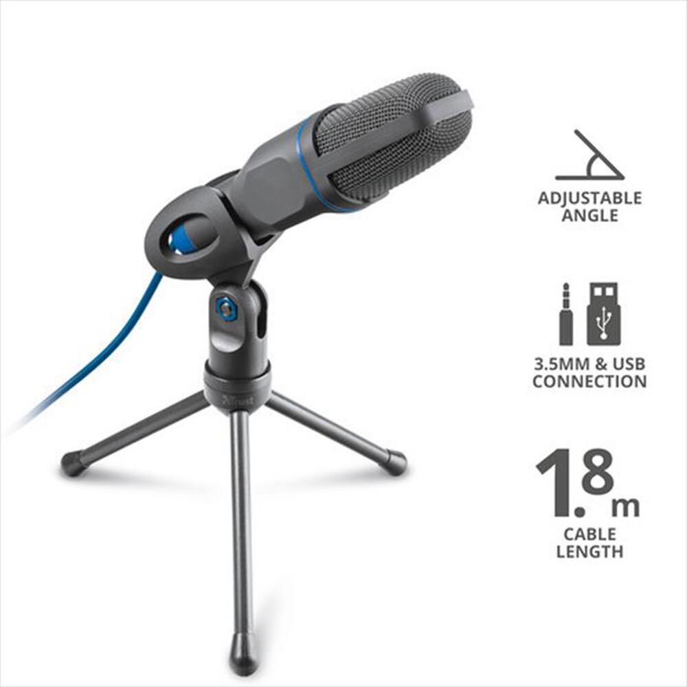 "TRUST - MICO USB MICROPHONE-Black"