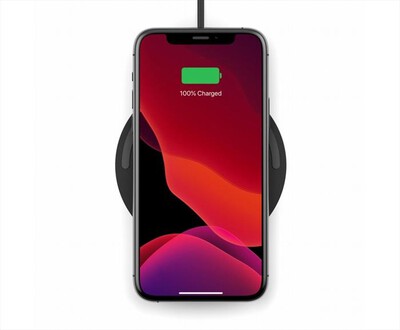 BELKIN - TAPPETINO DI RICARICA WIRELESS 10W CON ALIMENTATOR-Nero
