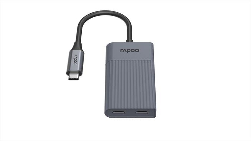 Immagine del prodotto RAPOO - UCH-4013 USB-C to USB-A & USB-C Hub-Grey - Grigio