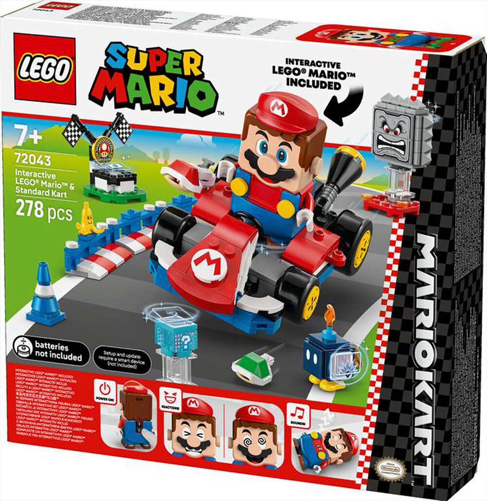 Immagine del prodotto LEGO - Mario Kart Mario interattivo e Kart standard 72043