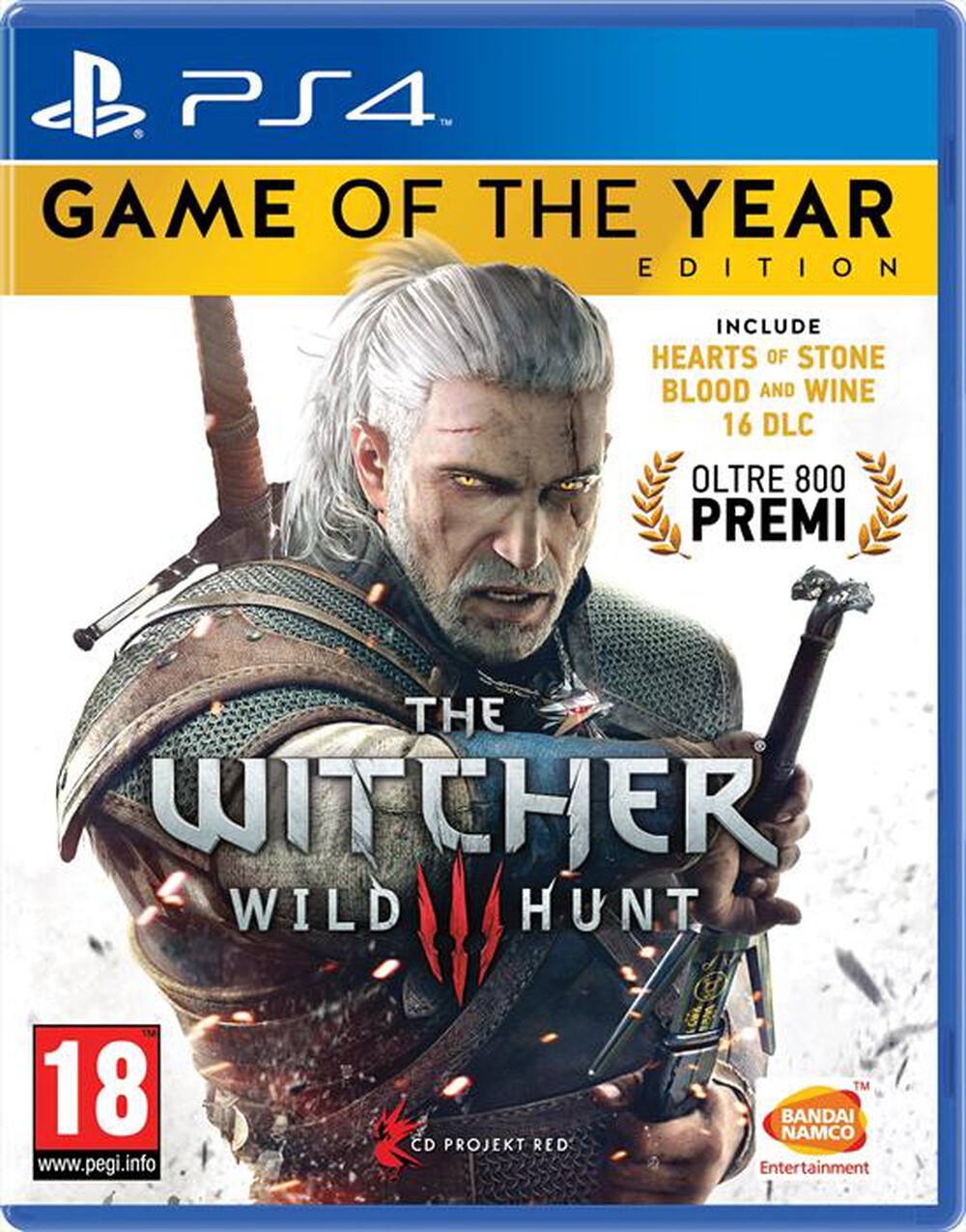 "NAMCO - The Witcher 3: The Wild Hunt GOTY EDITION Ps4"