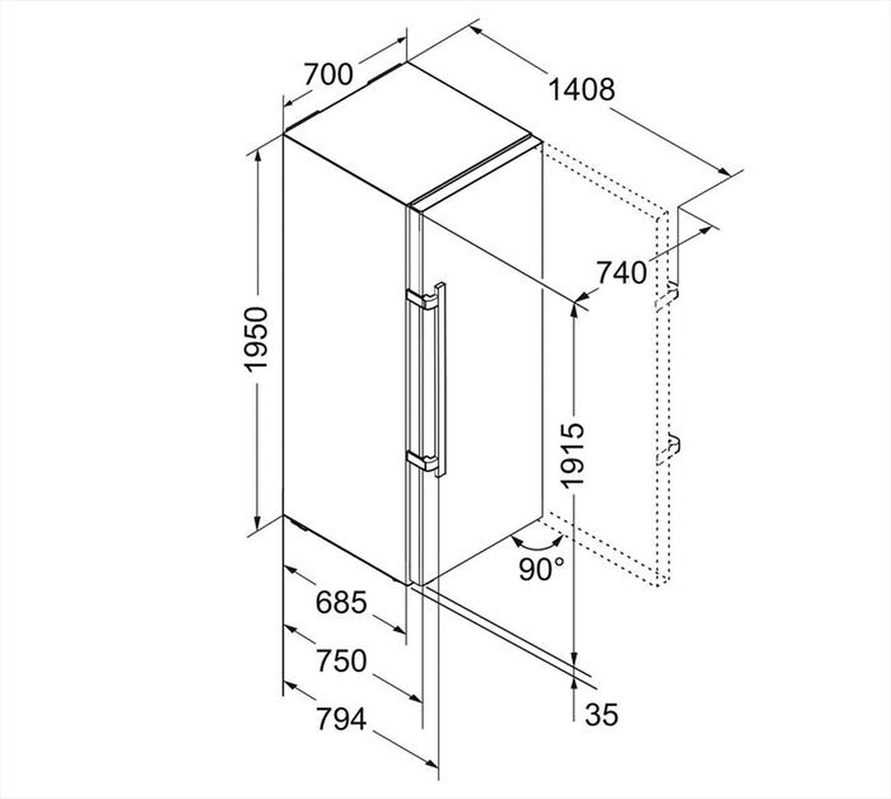 Immagine del prodotto LIEBHERR - Congelatore verticale GN 5275-21 Classe C 410 lt-Bianco