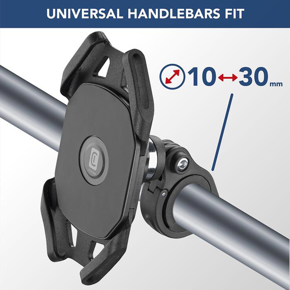 "CELLULARLINE - BIKEHOLDERPROK Supporto da manubrio universale-Nero"