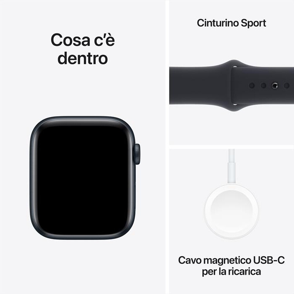 "APPLE - Watch SE GPS + Cellular Cassa 44mm - M/L-Mezzanotte"