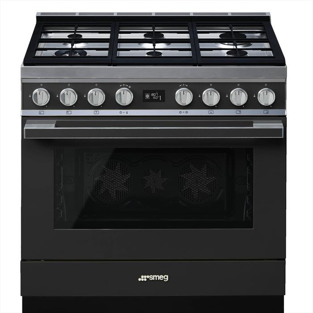 "SMEG - Cucina a gas CPF9GPAN Classe A+-ANTRACITE"