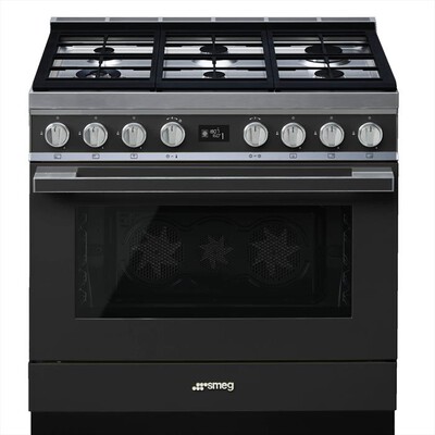 SMEG - Cucina a gas CPF9GPAN Classe A+-ANTRACITE