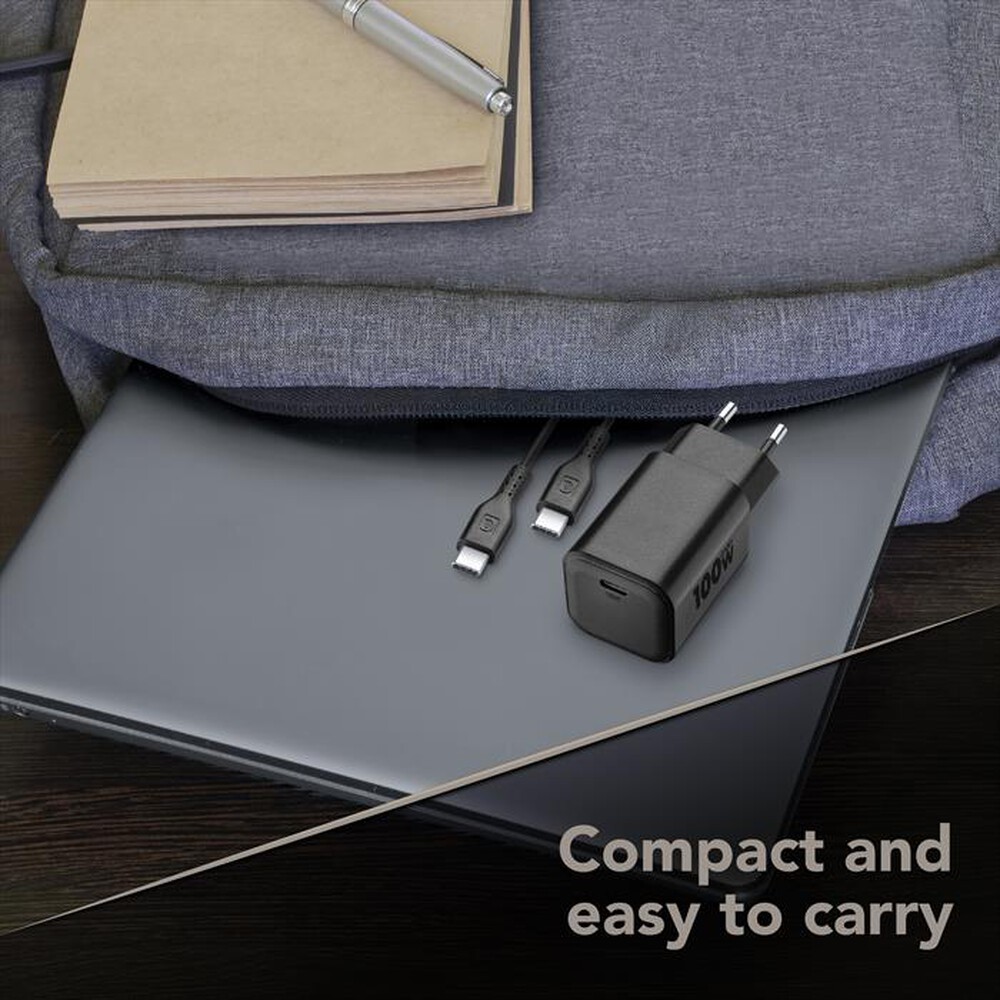 Immagine del prodotto CELLULARLINE - Caricabatterie da rete 100W KIT ACH 100W-Nero