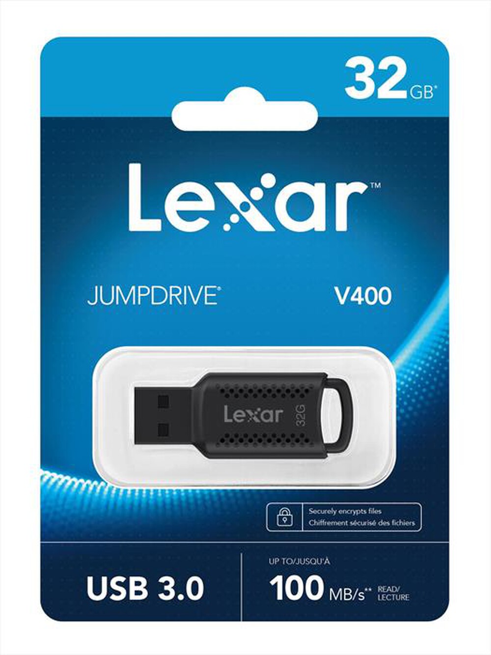 "LEXAR - Memoria JUMPDIRVE V400 32GB-Black"