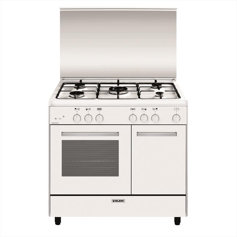 "GLEM GAS - Cucina a gas AR965GX Classe A-Bianco"