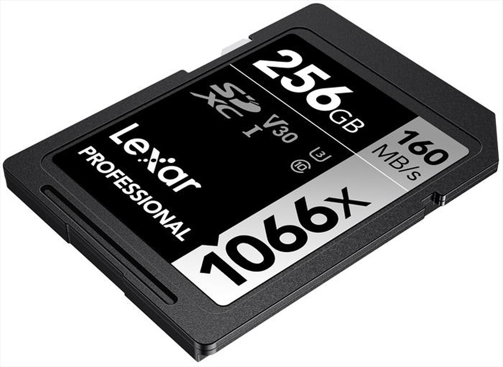 "LEXAR - 256GB PRO 1066X SDXC UHS-I V30-Black"